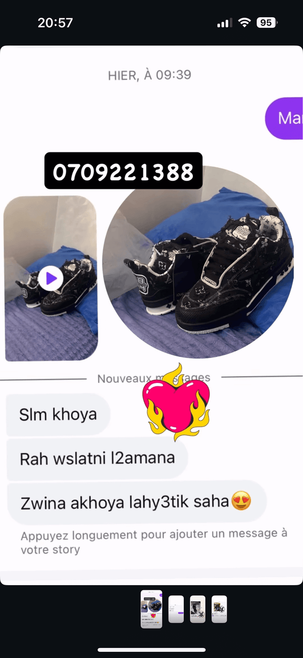 WhatsApp conversation with 